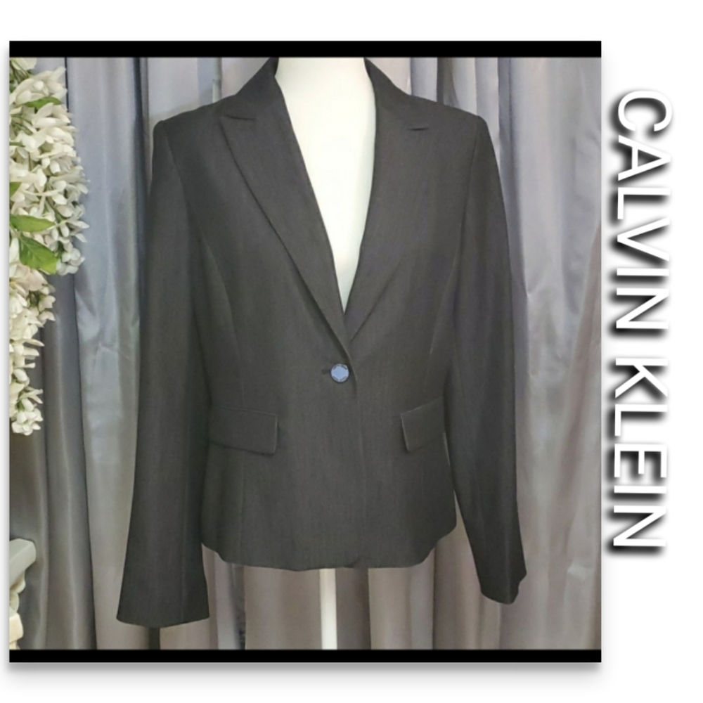 CALVIN KLEIN  WOMEN'S/BLAZER/BLACK